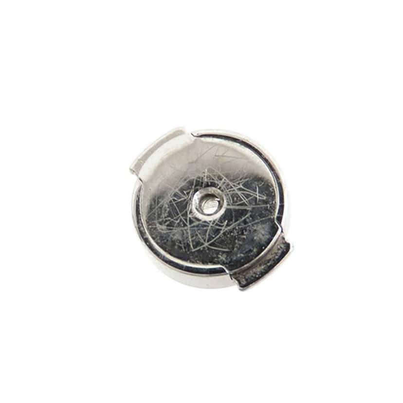 Hermès Lacquered Palladium Plated Mini Pop H Stud Earrings Silver Metal Good condition - Model View