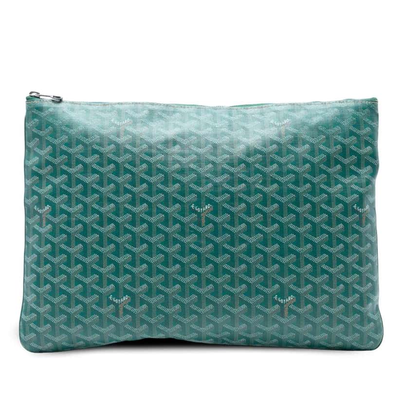 Goyard Goyardine Senat GM Green Canvas Good condition - Front View