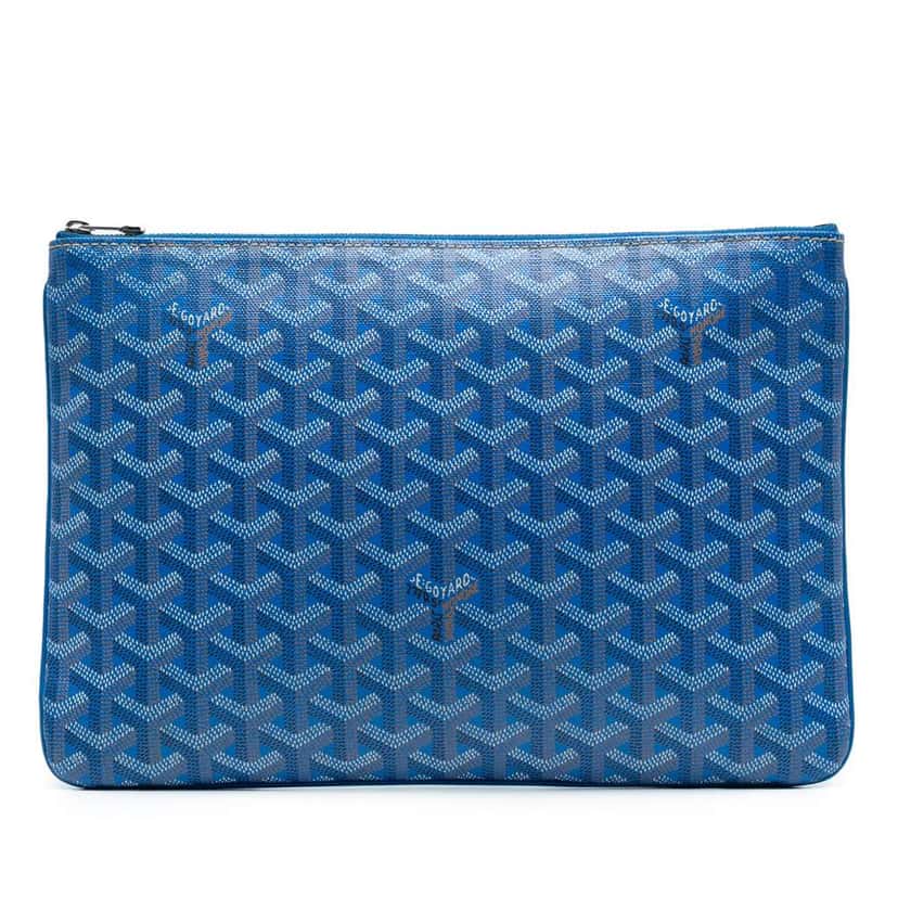 Goyard Goyardine Senat MM Blue Canvas Good condition - Front View