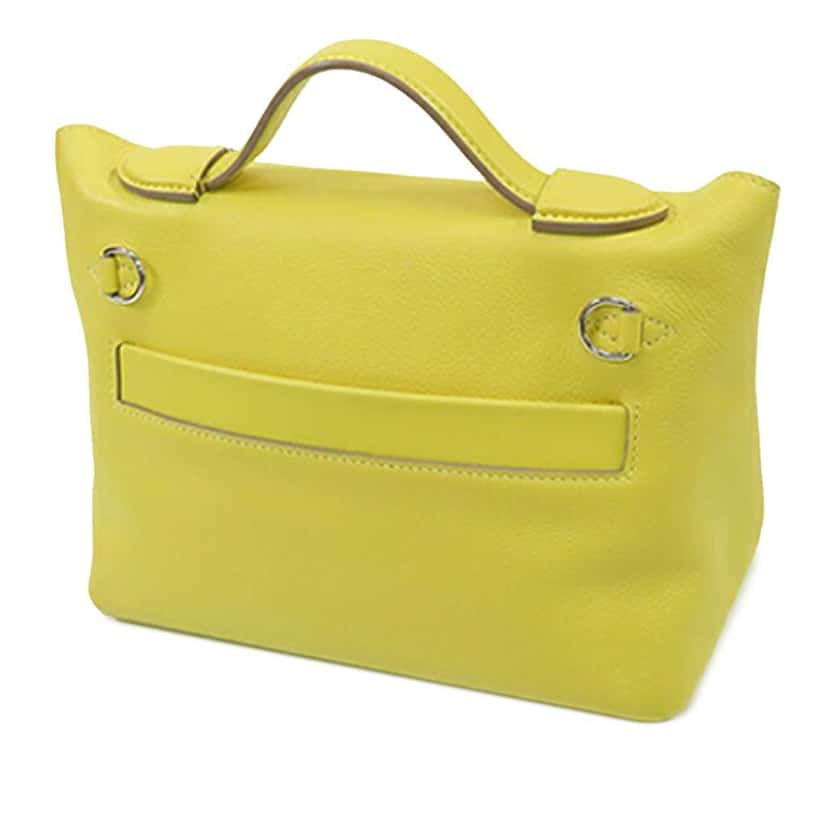 Hermès Evercolor and Swift 24/24 21 Yellow Leather Good condition - Back View