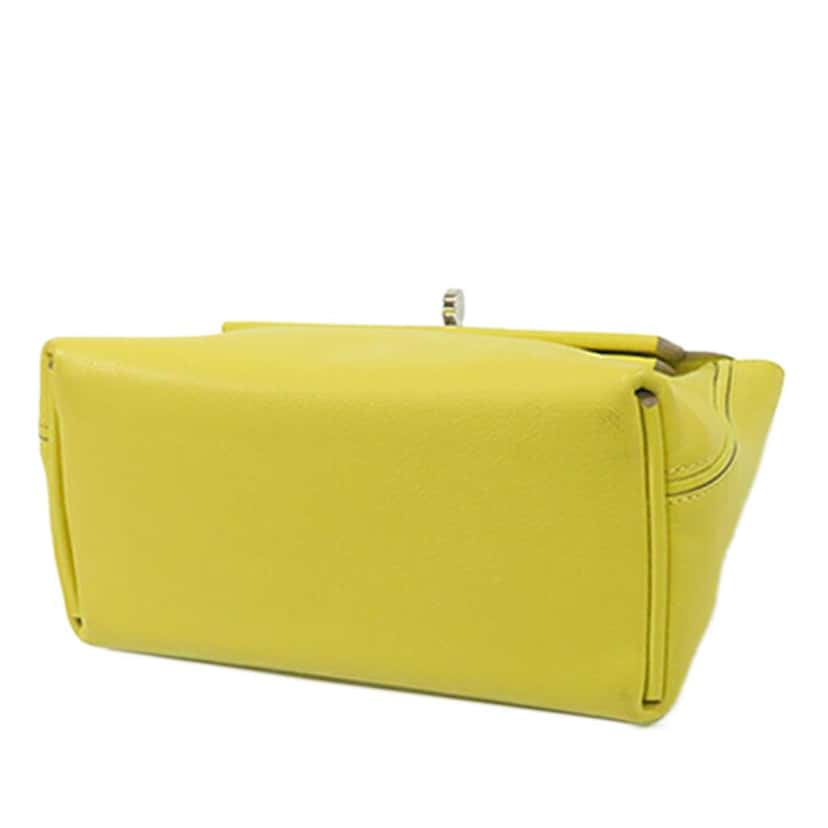 Hermès Evercolor and Swift 24/24 21 Yellow Leather Good condition - Inside View