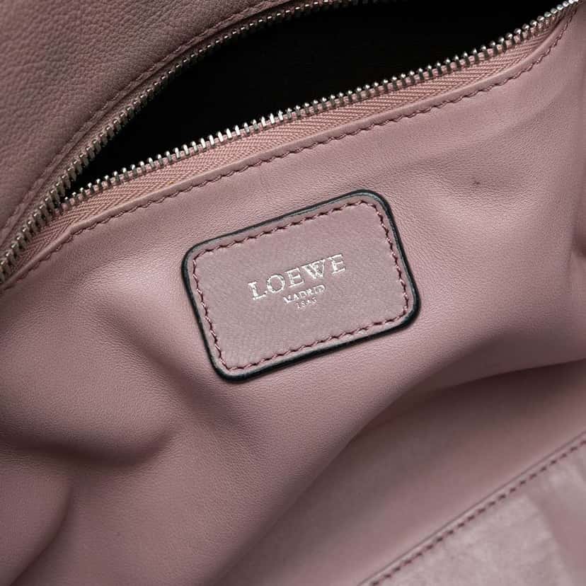 Loewe Leather Amazona 36 Purple Leather Good condition - Box View