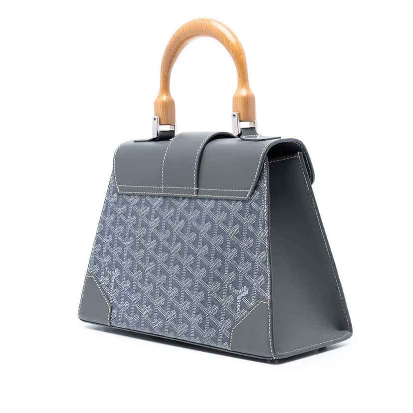 Goyard Goyardine Saigon Structured PM Grey Canvas Good condition - Back View