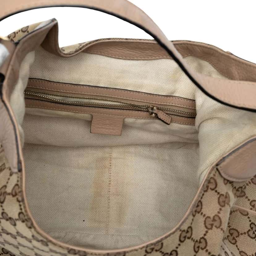 Gucci GG Canvas Dressage Hobo Brown Canvas Fair condition - Model View