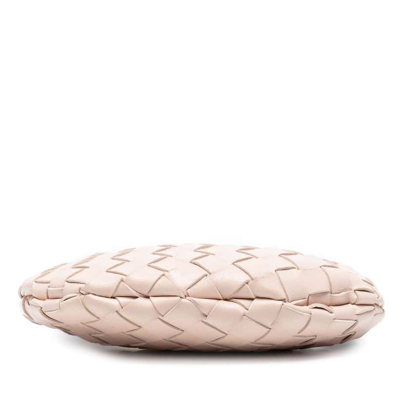 Bottega Veneta Baby Lambskin Intrecciato Sardine Pink Leather Good condition - Inside View