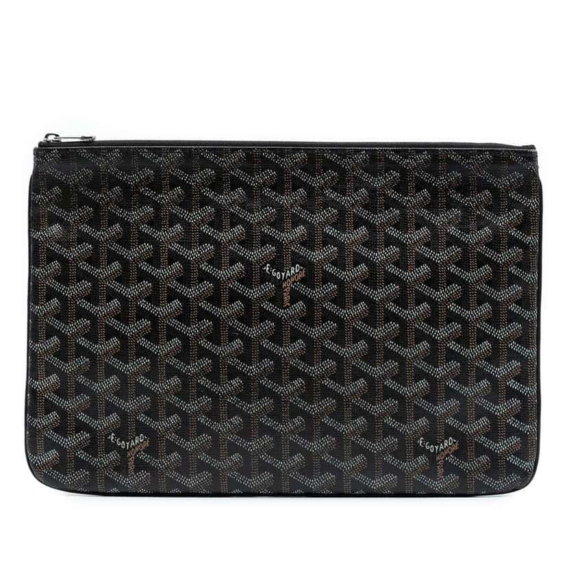 Goyard Goyardine Senat MM Black Canvas Good condition - Front View