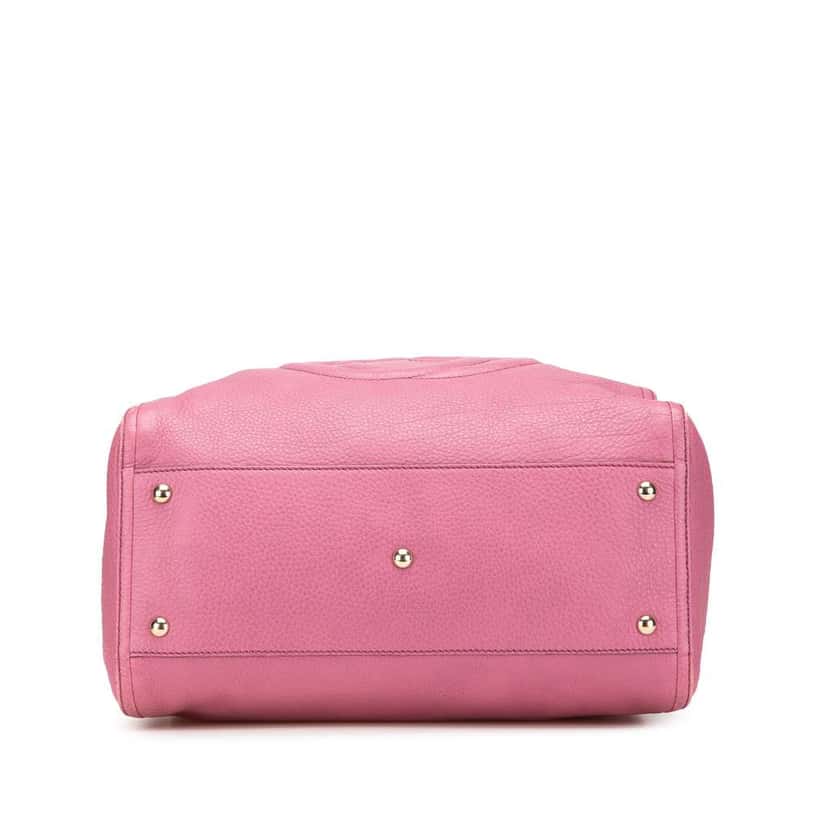 Gucci Medium Leather Soho Cellarius Tote Pink Leather Good condition - Inside View