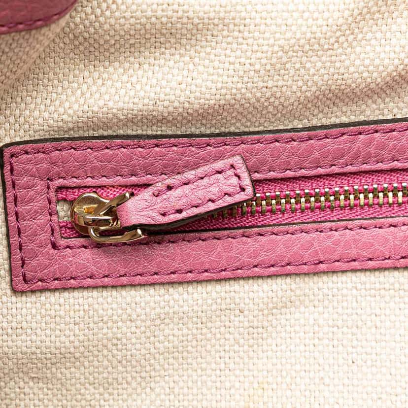 Gucci Medium Leather Soho Cellarius Tote Pink Leather Good condition - Box View