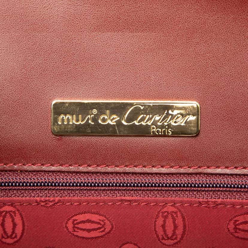 Cartier Leather Must de Cartier Shoulder Bag Red Leather Good condition - Box View