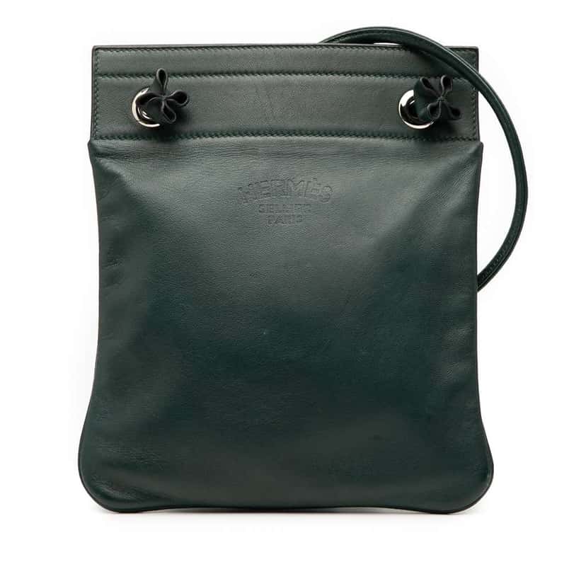 Hermès Mini Swift Aline Bag Green Leather Good condition - Front View