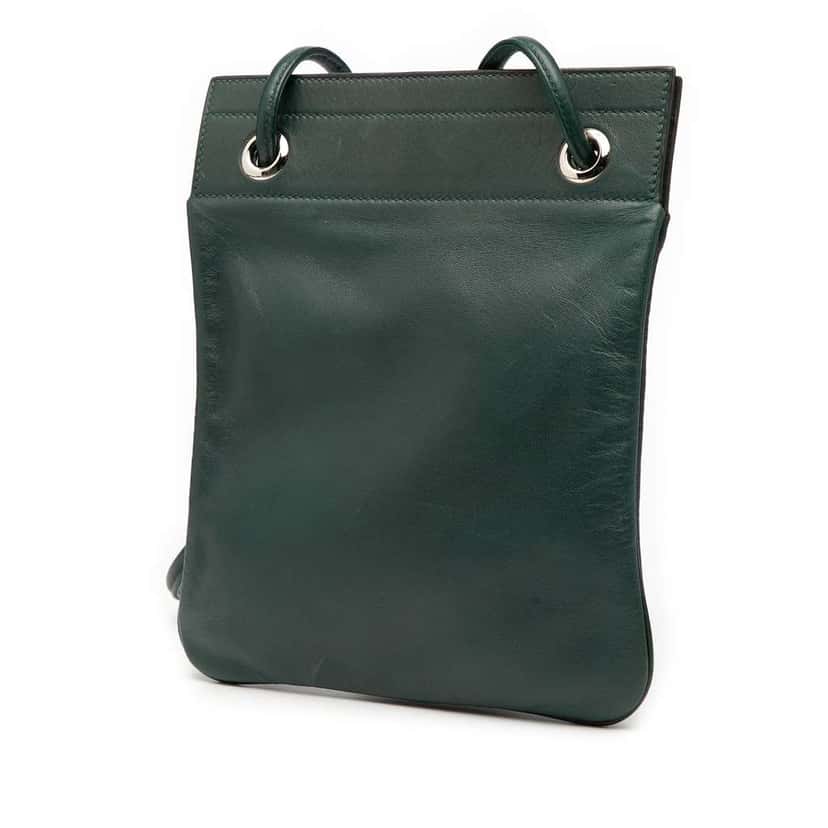 Hermès Mini Swift Aline Bag Green Leather Good condition - Back View
