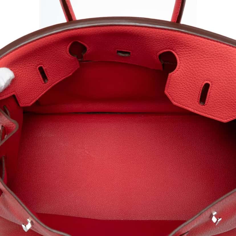 Hermès Togo Birkin Retourne 35 Red Leather Good condition - Model View