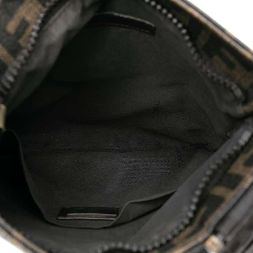 Fendi Zucca Coated Canvas Crossbody Brown Canvas Good condition - Model View