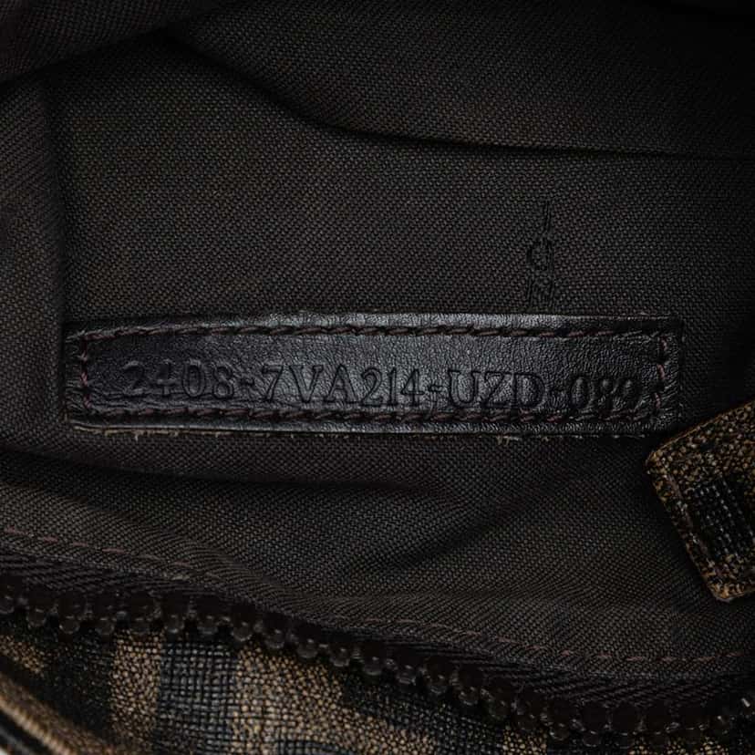 Fendi Zucca Coated Canvas Crossbody Brown Canvas Good condition - Box View