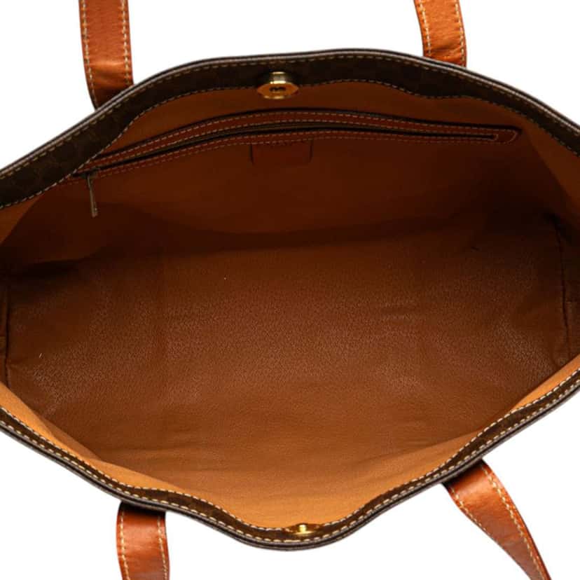 Celine Macadam Coated Canvas Tote Brown Canvas Good condition - Model View