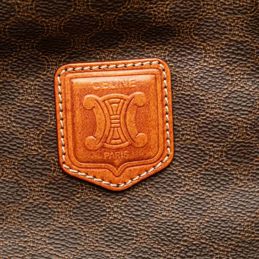 Celine Macadam Coated Canvas Tote Brown Canvas Good condition - Box View