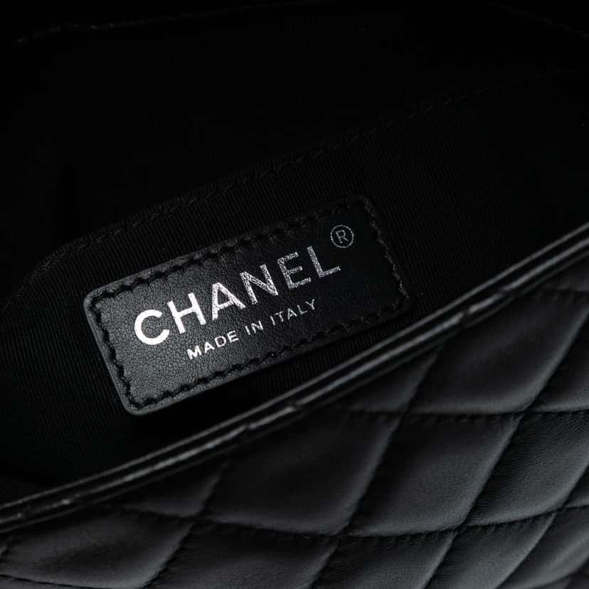 Chanel Paris-Salzburg Lambskin Zip Multi Flap Black Leather Good condition - Box View