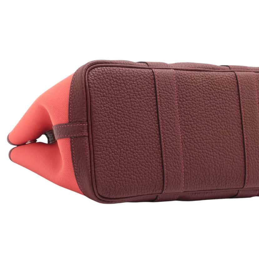 Hermès Toile and Negonda Garden Party 30 Red Canvas Good condition - Box View