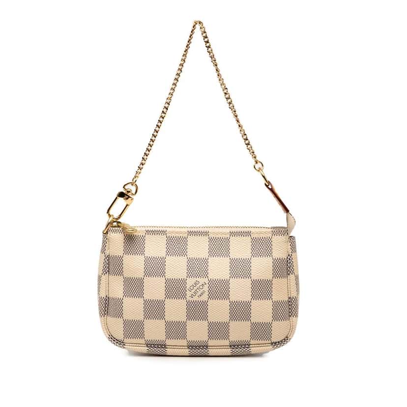 Louis Vuitton Damier Azur Mini Pochette Accessoires White Good condition - Front View