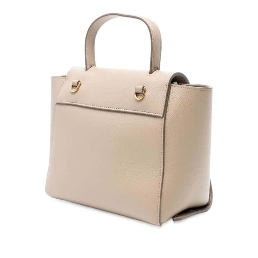 Celine Nano Grained Calfskin Belt Bag Brown Leather Good condition - Back View