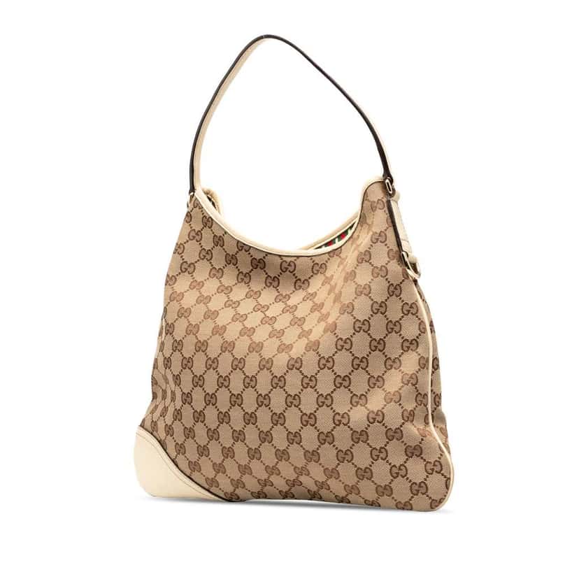 Gucci GG Canvas New Britt Hobo Brown Canvas Good condition - Back View