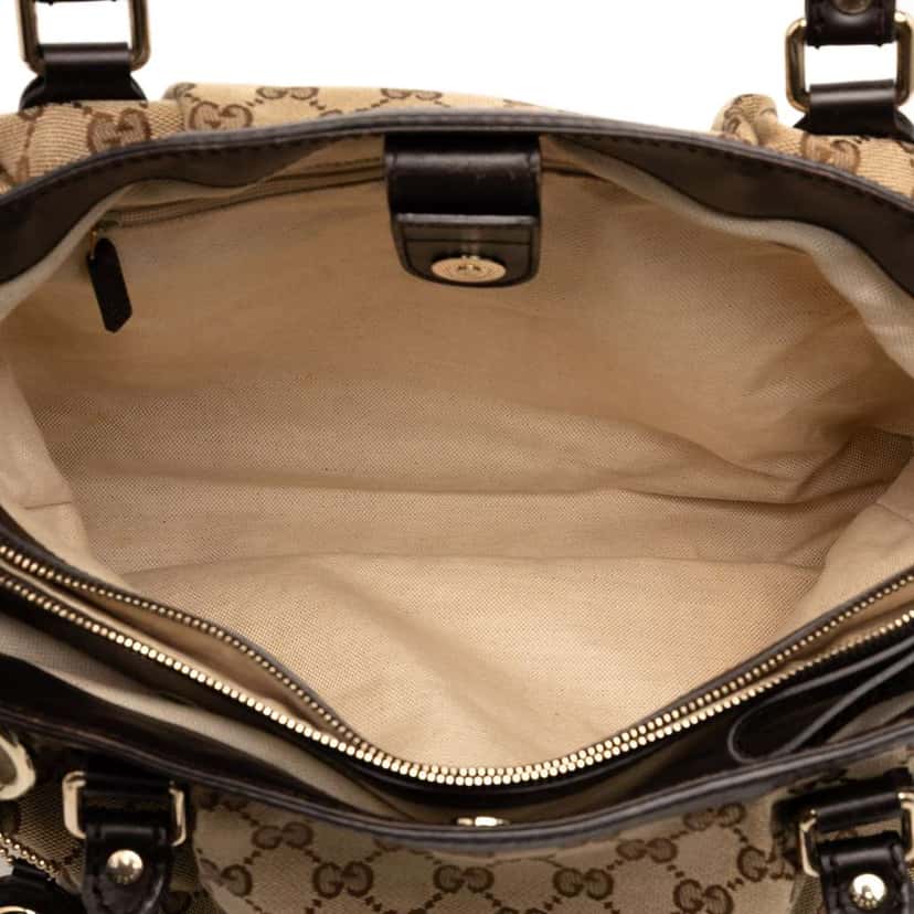 Gucci GG Canvas Sukey Tote Brown Canvas Good condition - Model View