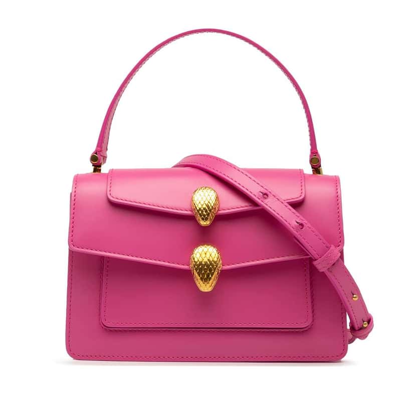 Bvlgari Alexander Wang Leather Serpenti Convertible Bag Pink Leather Good condition - Front View