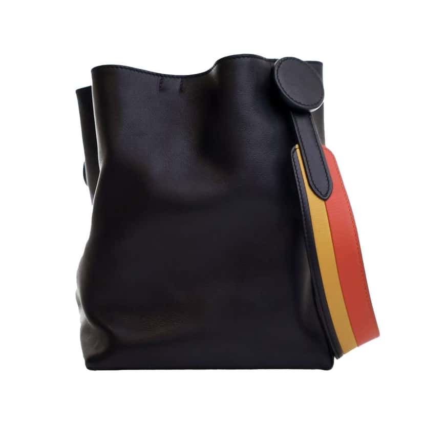 Hermès Evercolor and Swift Licol 17 Black Leather Good condition - Model View
