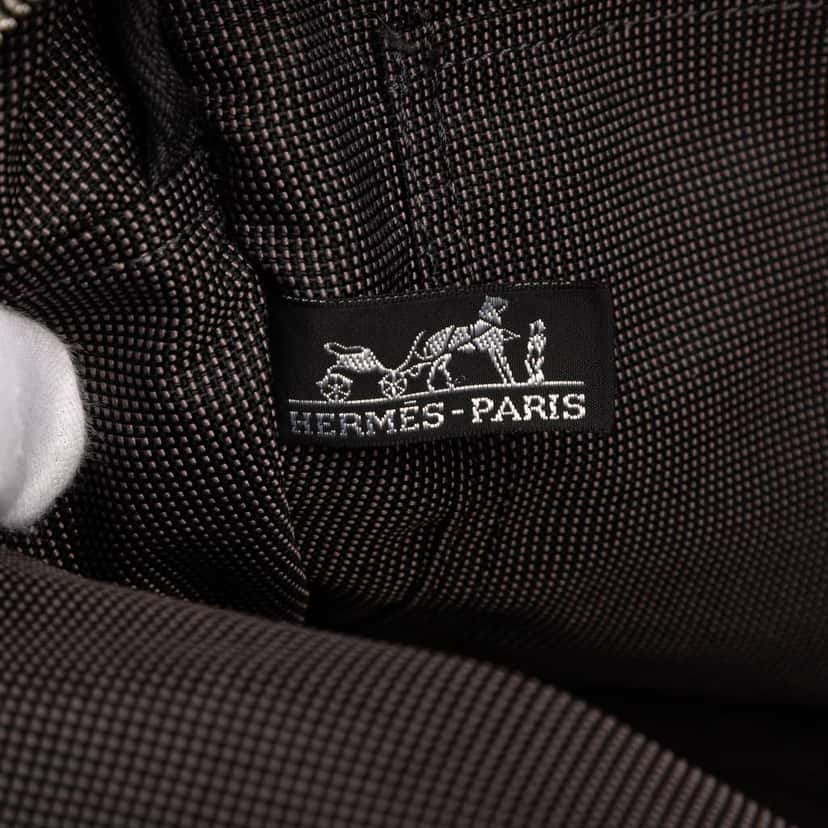 Hermès Canvas Herline Backpack MM Grey Canvas Good condition - Box View