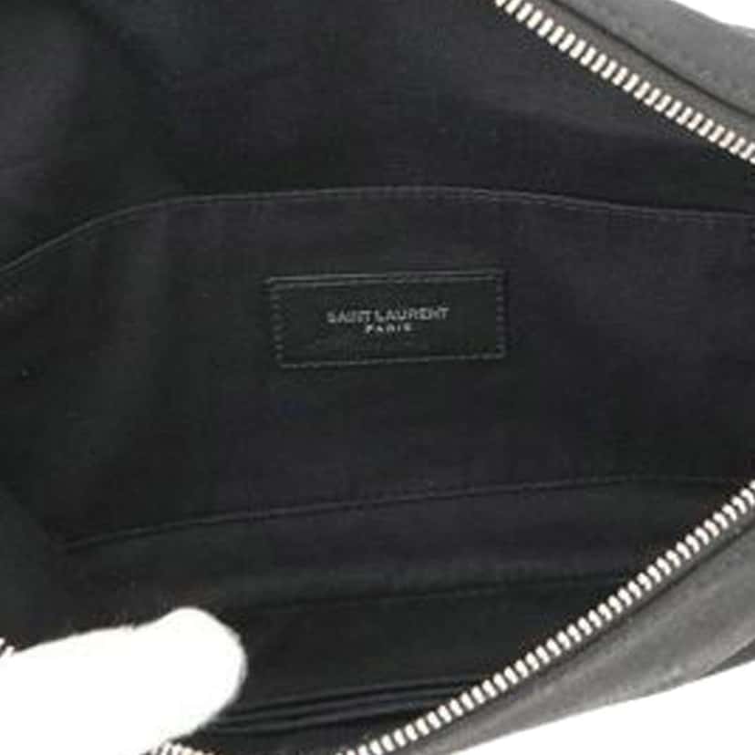 Saint Laurent Canvas Monogram Belt Bag Black Canvas Good condition - Model View