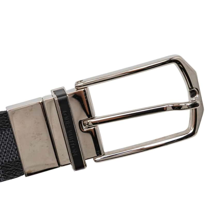 Louis Vuitton Damier Graphite Pont Neuf Belt Black Good condition - Model View