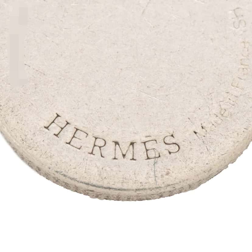 Hermès Sterling Silver and 18K Rose Gold Ex-Libris Bracelet SH Silver Silver Good condition - Model View