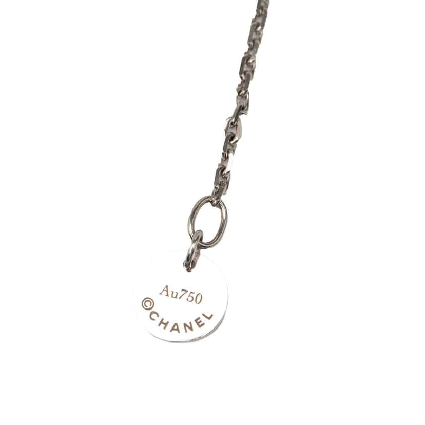 Chanel 18K White Gold Ceramic Ultra Necklace Silver White Gold Good condition - Inside View