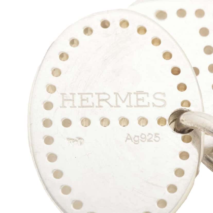 Hermès Sterling Silver Evelyne Eclipse Pendant Necklace Silver Silver Good condition - Inside View