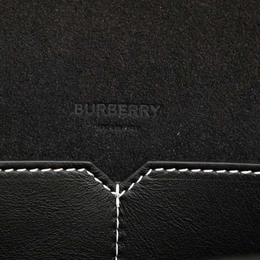 Burberry Medium Bicolor Leather Soft Pocket Satchel White Leather Good condition - Box View