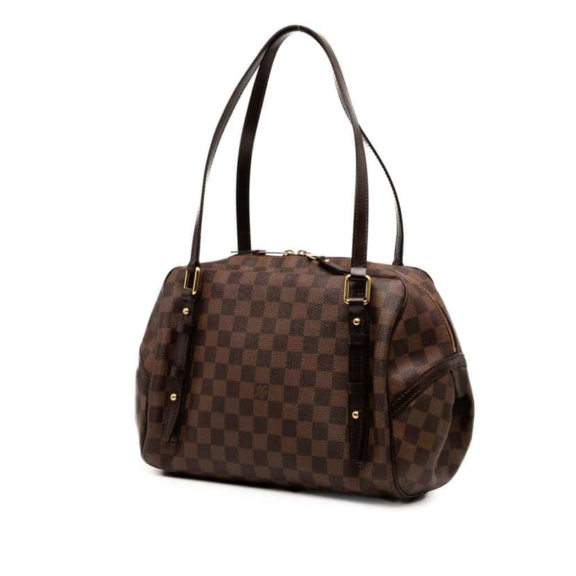Louis Vuitton Damier Ebene Rivington GM Brown Good condition - Back View