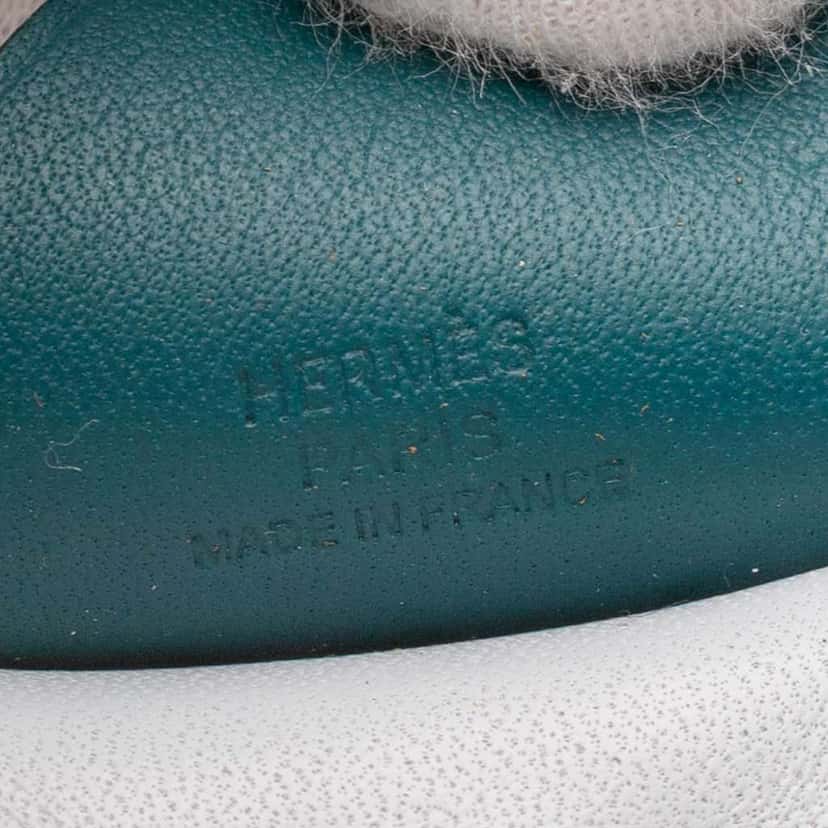 Hermès Milo Lambskin and Swift GriGri Rodeo Pegasus Bag Charm Blue Leather Good condition - Model View