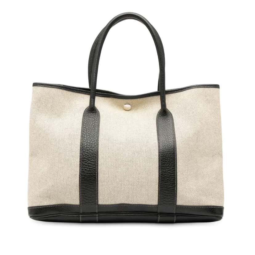 Hermès Toile and Negonda Garden Party 36 Brown Canvas Good condition - Front View