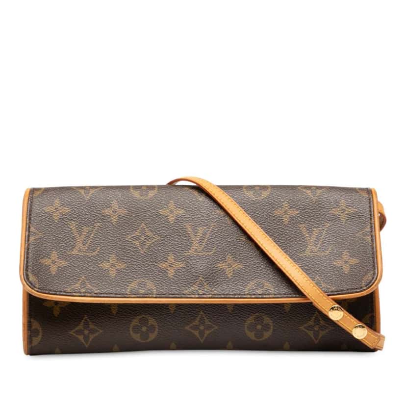 Louis Vuitton Monogram Pochette Twin GM Brown Good condition - Front View