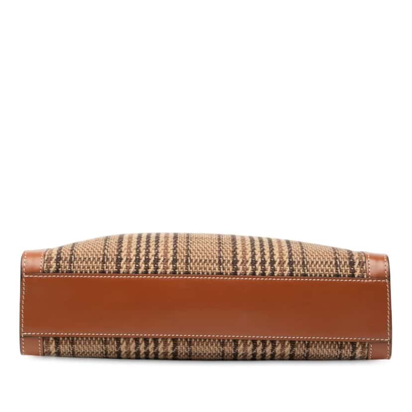 Celine Small Canvas Vertical Cabas Satchel Brown Canvas Good condition - Inside View