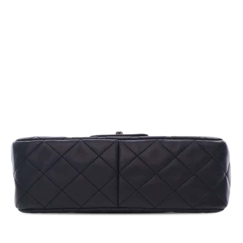 Chanel Quilted Lambskin Elementary Chic Flap Blue Leather Good condition - Inside View