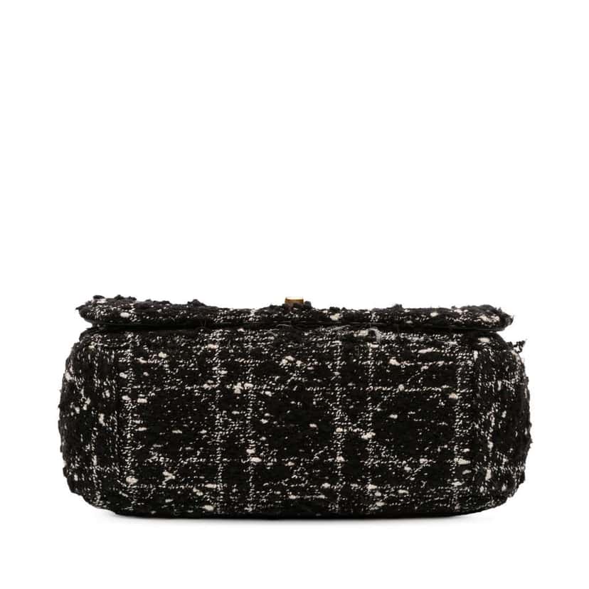 Dior Small Tweed Macrocannage Caro Bag Black Tweed Good condition - Inside View