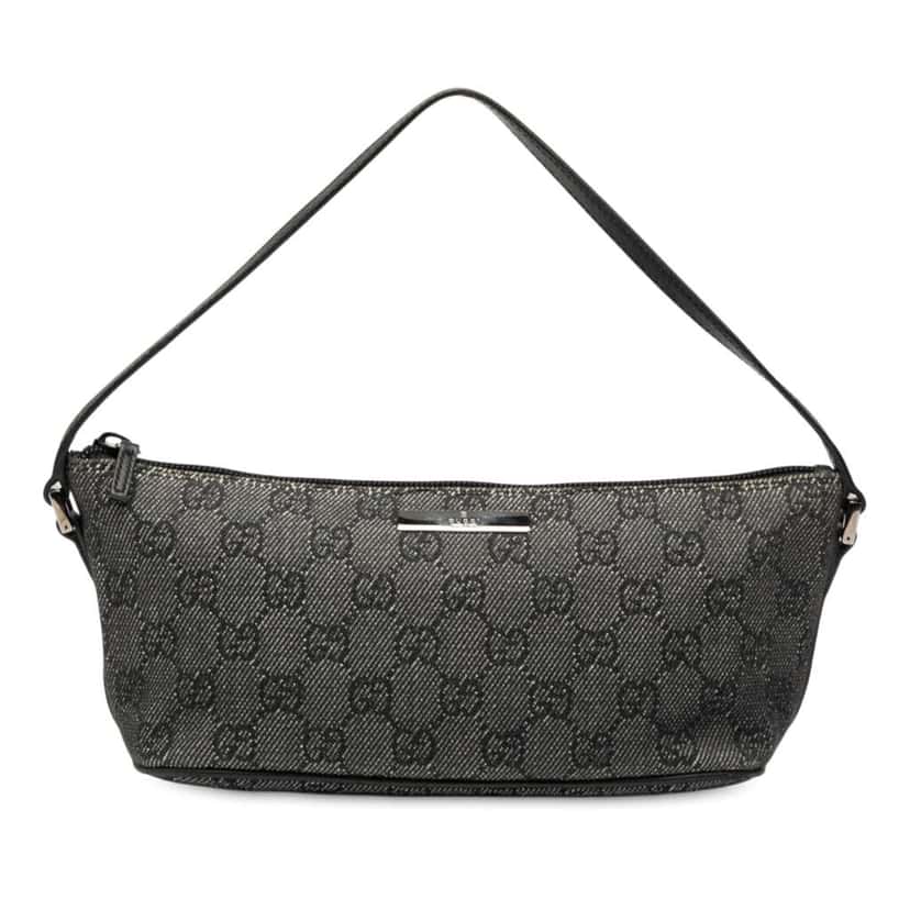 Gucci GG Denim Boat Grey Denim Good condition - Front View