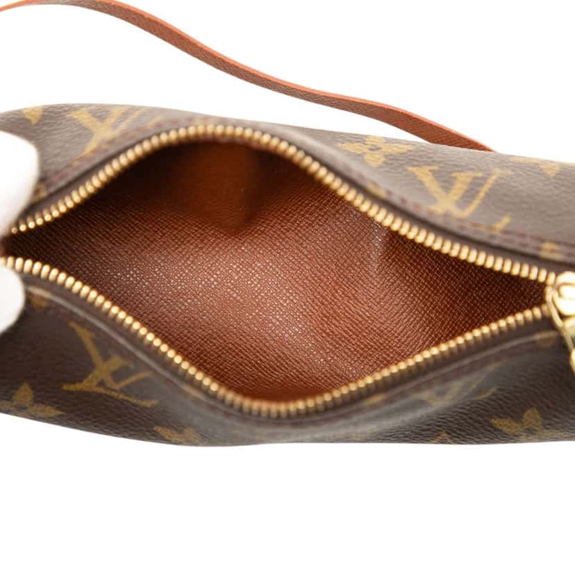 Louis Vuitton Monogram Papillon Pochette Brown Fair condition - Model View