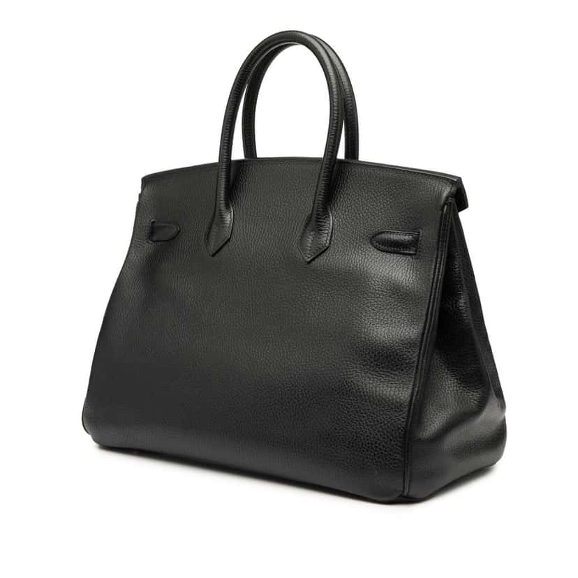 Hermès Ardennes Birkin Retourne 35 Black Leather Good condition - Back View