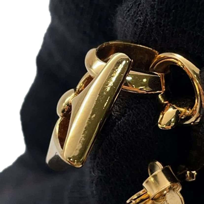 Louis Vuitton Gold Plated Crazy In Lock Drop Push Back Earring Set Gold Metal Good condition - Box View