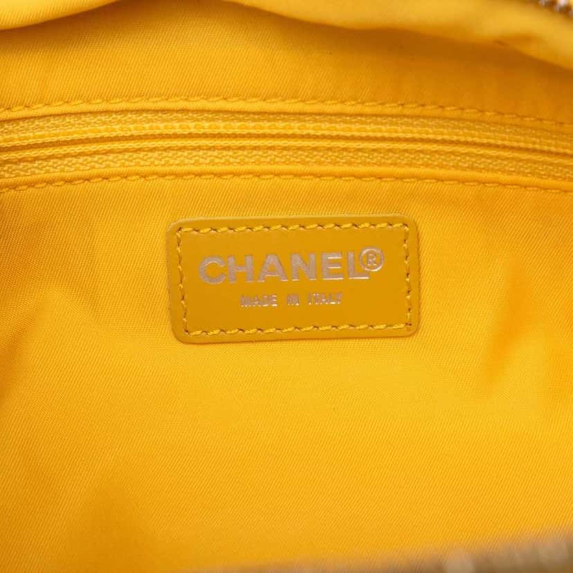 Chanel New Travel Line Nylon Handbag Yellow Good condition - Box View