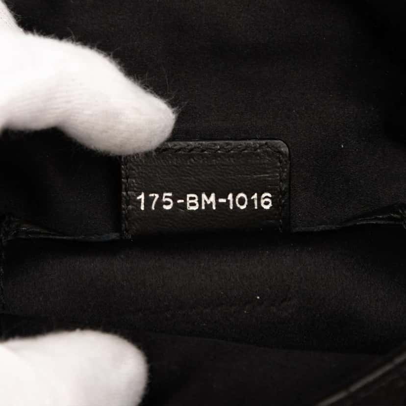 Dior Lambskin Cannage Chain Crossbody Black Leather Good condition - Box View