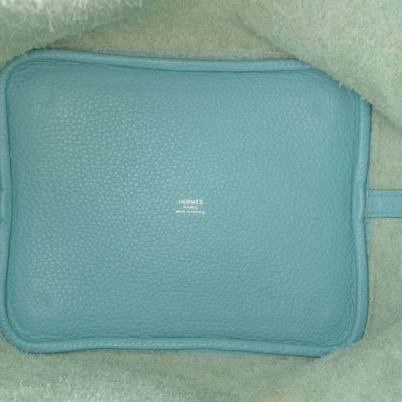 Hermès Clemence Picotin Lock 22 Blue Leather Fair condition - Model View