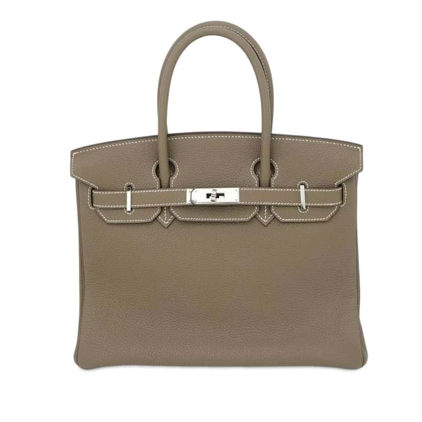 Hermès Togo Birkin Retourne 30 Brown Leather Good condition - Front View
